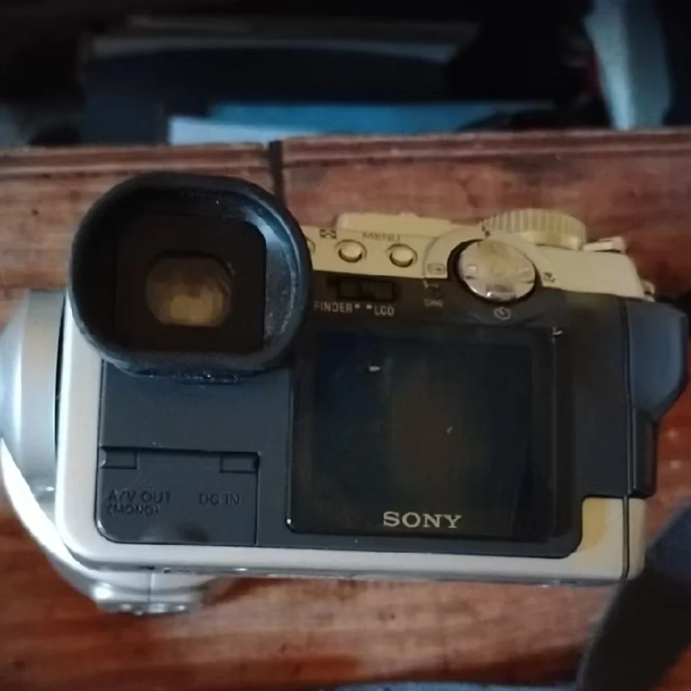 Sony Silver and Black Handycam Camcorder with LCD Viewfinder